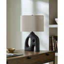 Hospitality furniture - Abstract Carved Base Table Lamp - www.oroatrade.com