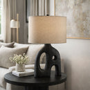 Hospitality furniture - Abstract Carved Base Table Lamp - www.oroatrade.com