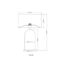Contract furniture - Beige Arched Travertine Table Lamp - www.oroatrade.com