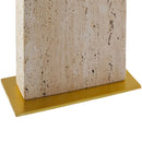 Contract furniture - Beige Arched Travertine Table Lamp - www.oroatrade.com