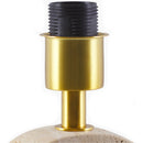 Contract furniture - Beige Arched Travertine Table Lamp - www.oroatrade.com