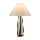 Contract furniture - Striped Ceramic Accent Table Lamp - www.oroatrade.com