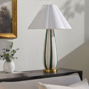 Contract furniture - Striped Ceramic Accent Table Lamp - www.oroatrade.com