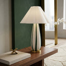 Contract furniture - Striped Ceramic Accent Table Lamp - www.oroatrade.com