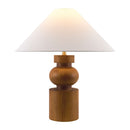 Hospitality furniture - Painted Brown Rubberwood Table Lamp - www.oroatrade.com