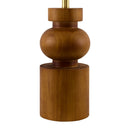Hospitality furniture - Painted Brown Rubberwood Table Lamp - www.oroatrade.com