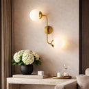 Hospitality furniture - Double White Glass Wall Lamp - www.oroatrade.com