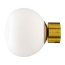 Hospitality furniture - White Glass Orb Wall Lamp - www.oroatrade.com