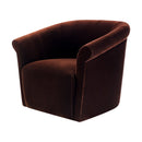 Hospitality furniture - Brown Cotton Swivel Chair - www.oroatrade.com