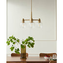 Hospitality furniture - Iron Framed Glass Chandelier - www.oroatrade.com