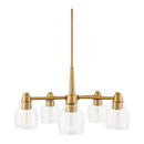 Hospitality furniture - Iron Framed Glass Chandelier - www.oroatrade.com