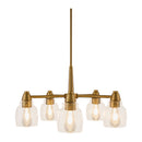 Hospitality furniture - Iron Framed Glass Chandelier - www.oroatrade.com