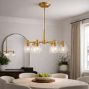 Hospitality furniture - Iron Framed Glass Chandelier - www.oroatrade.com