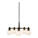 Hospitality furniture - Iron Framed Glass Chandelier - www.oroatrade.com