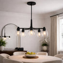 Hospitality furniture - Iron Framed Glass Chandelier - www.oroatrade.com