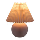 Contract furniture - Pleated Fabric Shade Table Lamp - www.oroatrade.com