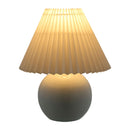 Contract furniture - Pleated Fabric Shade Table Lamp - www.oroatrade.com