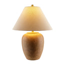 Contract furniture - Glazed Brown Ceramic Table Lamp - www.oroatrade.com