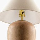 Contract furniture - Glazed Brown Ceramic Table Lamp - www.oroatrade.com