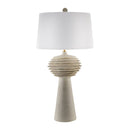 Contract furniture - Gray Sculptured Accent Table Lamp - www.oroatrade.com