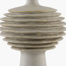 Contract furniture - Gray Sculptured Accent Table Lamp - www.oroatrade.com