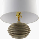Contract furniture - Gray Sculptured Accent Table Lamp - www.oroatrade.com