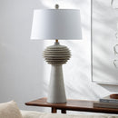 Contract furniture - Gray Sculptured Accent Table Lamp - www.oroatrade.com