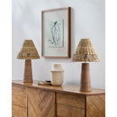 Contract furniture - Woven Rattan Accent Table Lamps (2) - www.oroatrade.com