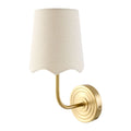 Contract furniture - Scalloped Edge Linen Wall Lamp - www.oroatrade.com