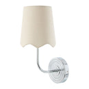 Contract furniture - Scalloped Edge Linen Wall Lamp - www.oroatrade.com