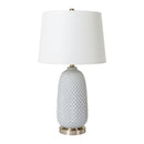 Contract furniture - Gray Textured Glass Table Lamp - www.oroatrade.com