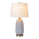 Contract furniture - Gray Textured Glass Table Lamp - www.oroatrade.com