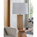 Hospitality furniture - Ridged Ceramic Accent Table Lamp - www.oroatrade.com