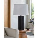 Hospitality furniture - Ridged Ceramic Accent Table Lamp - www.oroatrade.com