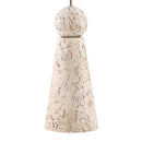 Contract furniture - Travertine Base Rattan Table Lamps (2) - www.oroatrade.com
