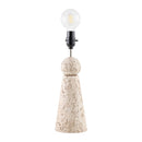 Contract furniture - Travertine Base Rattan Table Lamps (2) - www.oroatrade.com