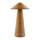 Contract furniture - Brown Rattan Accent Floor Lamp - www.oroatrade.com