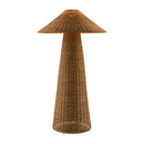 Contract furniture - Brown Rattan Accent Floor Lamp - www.oroatrade.com