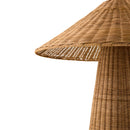 Contract furniture - Brown Rattan Accent Floor Lamp - www.oroatrade.com