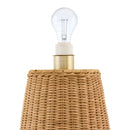 Contract furniture - Brown Rattan Accent Floor Lamp - www.oroatrade.com