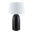 Hospitality furniture - Black Ceramic Modern Table Lamp - www.oroatrade.com