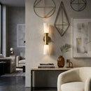 Hospitality furniture - White Glass 2-Light Wall Lamp - www.oroatrade.com