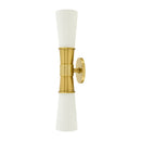 Hospitality furniture - White Glass 2-Light Wall Lamp - www.oroatrade.com