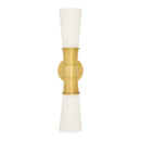 Hospitality furniture - White Glass 2-Light Wall Lamp - www.oroatrade.com
