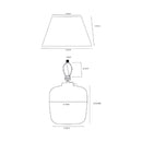 Contract furniture - Painted White Paper Table Lamp - www.oroatrade.com