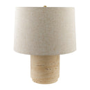 Contract furniture - Travertine Base Accent Table Lamp - www.oroatrade.com