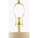 Contract furniture - Travertine Base Accent Table Lamp - www.oroatrade.com