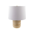 Contract furniture - Travertine Base Accent Table Lamp - www.oroatrade.com