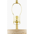 Contract furniture - Travertine Base Accent Table Lamp - www.oroatrade.com