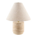 Contract furniture - Travertine Base Accent Table Lamp - www.oroatrade.com